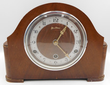 Vintage Bentima Wooden Mantle Clock Perivale Movement Untested Please Read