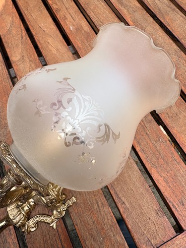 Antique brass wall lights