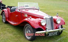PHOTO  CAR 303UYS 1954 MG TF 1250  CLASSIC CARS AND BUSSES AT THE RALLY. THE INC