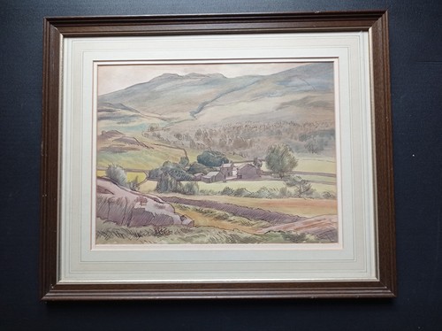Old original watercolour - old,