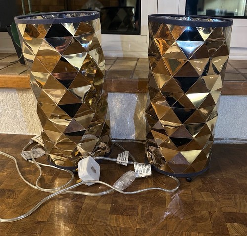 Pair pagazzi faceted - pagazzi, mirrored