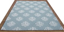 Damask Blue White Modern Loop