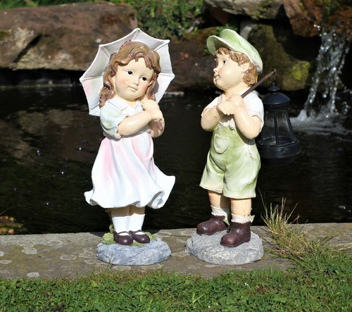 Garden ornament large cherub - garden,