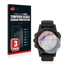 Garmin fenix 5S Plus (42mm), 3 x Xtreme HD33 Tempered Glass Screen Protector