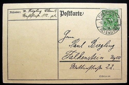 Germany postcarte chemnitz - germany,