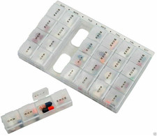 Weekly Pill Box 7 Day 4 Times