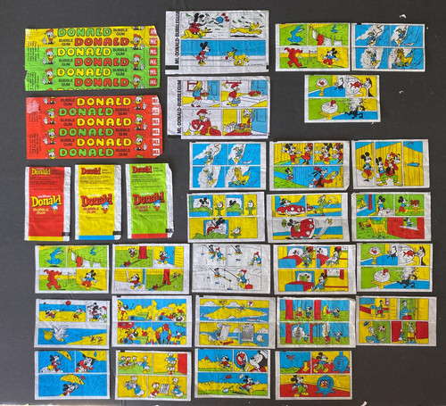 Donald bubble gum inserts - gum,