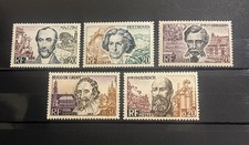 Old French Stamps Great Men