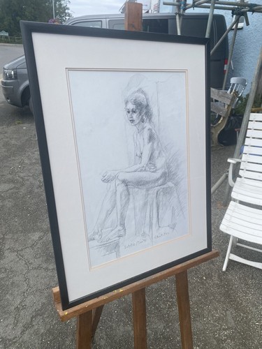 Female nude drawing - female,