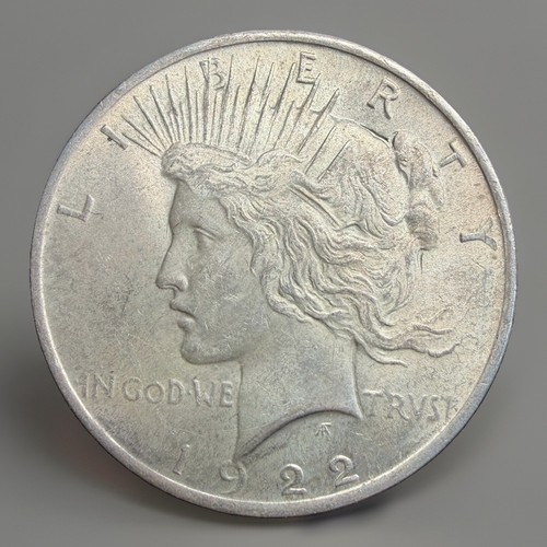 1922 peace dollar - peace, silver