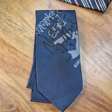 VIVIENNE WESTWOOD Blue Worlds End Nostalgia Of Mud Tie Silk 8.5 cm RARE