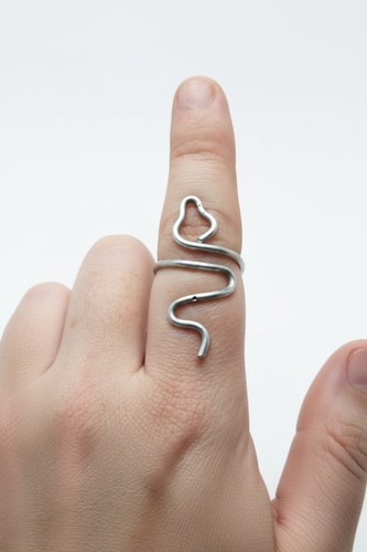 Silver tone adjustable wrap - silver-tone,