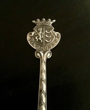 RARE FIND Vintage Dutch Silver Souvenir Teaspoon EINDHOVEN Very Good Condition 