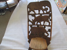 African Birthing Chair - beautiful carvings - made from African hardwood.