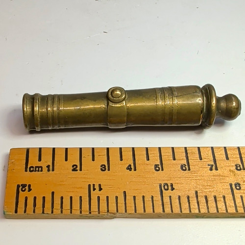Miniature brass cannon model - miniature,