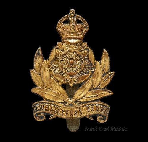 Intelligence corps cap badge - intelligence,