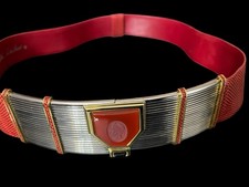 Judith Leiber Red Snakeskin