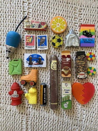 Assortment 80s rubber - assortment,