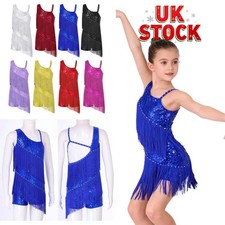Kids Girls Shiny Sequin Fringe