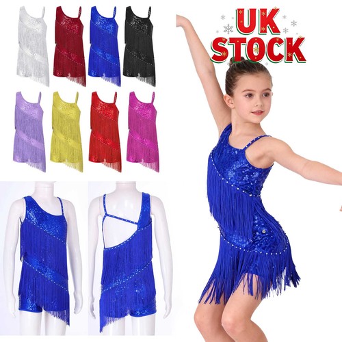 Kids girls shiny sequin fringe - shiny,