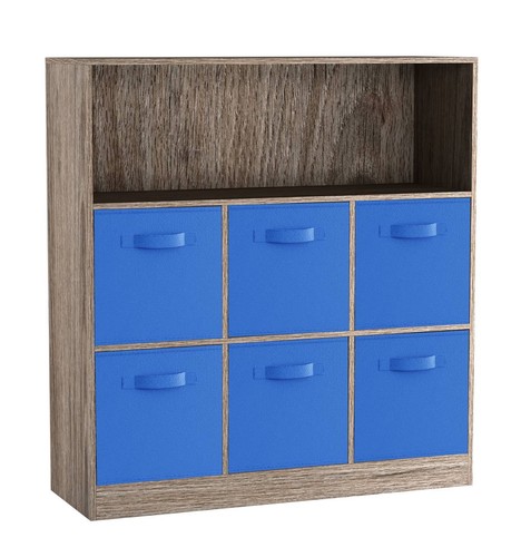 Wide cube bookcase wooden - 7,