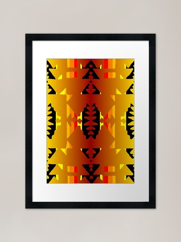 Yellow red ombre native - yellow,