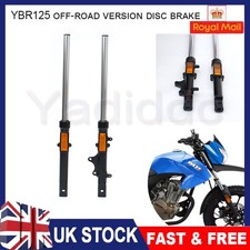 1 Pair Black Front Forks Shocks Absorbers For Yamaha YBR125 2007-2018 Fork Legs