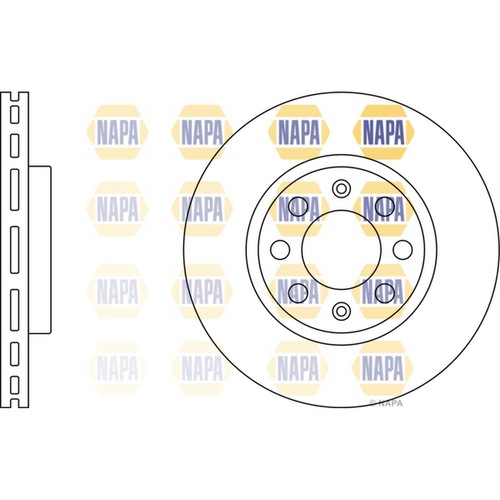 Brake discs vented for - 2x, fiat