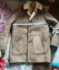 Antartex Scotland Vintage Retro Sheepskin Jacket Coat Size 12/14