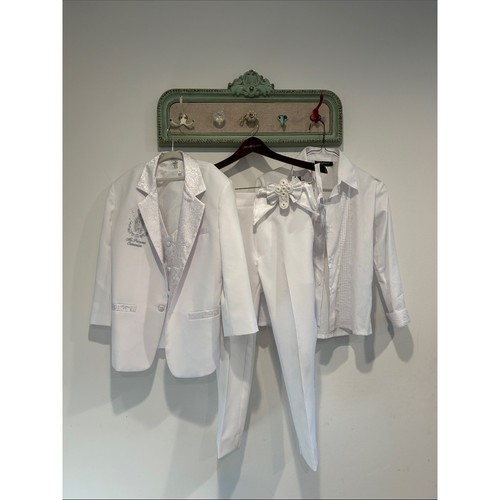 Boys piece white embroidered - 5,