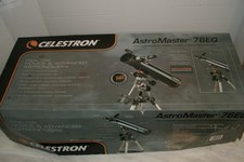 Celestron Astromaster Series Reflector Telescope 76 EQ in Box Hardly Used