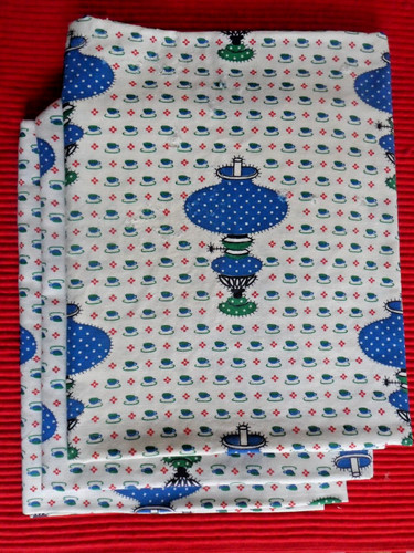 Vintage feed sack blue - feed,
