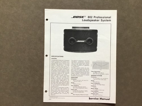 Bose 802 professional - bose-802,