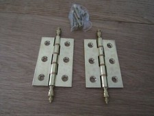 PAIR of FINIAL HINGES solid
