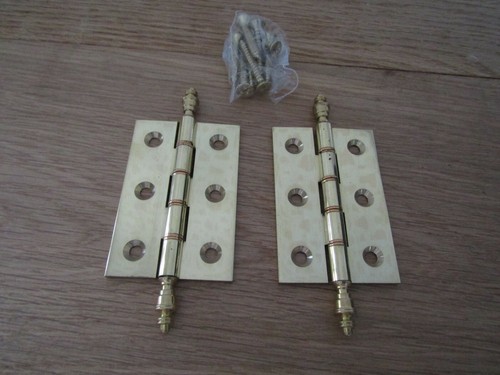 Pair finial hinges solid - pair,