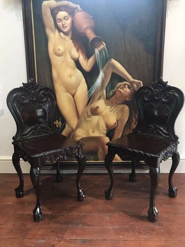 Fine pair regency style carved - fine,