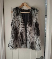 Ladies Black And Grey Fur