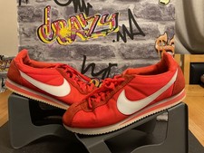 Nike Cortez dark pink/red Nylon Trainers  Sneakers  Size UK9.5 🔥