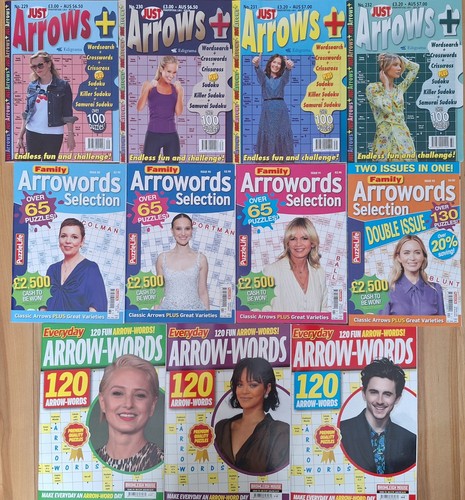 Arrow words puzzle books - 11, x