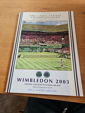 WIMBLEDON PROGRAMME 2003 TUESDAY 24TH JUNE VGC