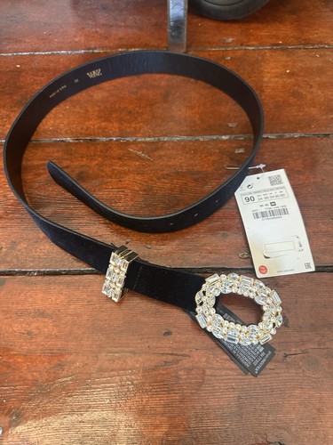 Zara black velvet crystal - black,