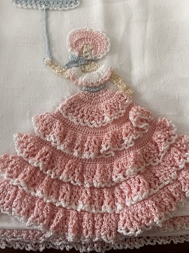 Vintage hand crochet crinoline - hand,