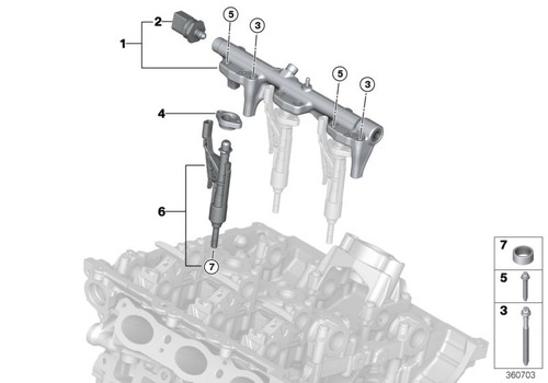Oem bmw fuel injector b58 - fuel,