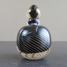 Art Glass Perfume Bottle - Signed