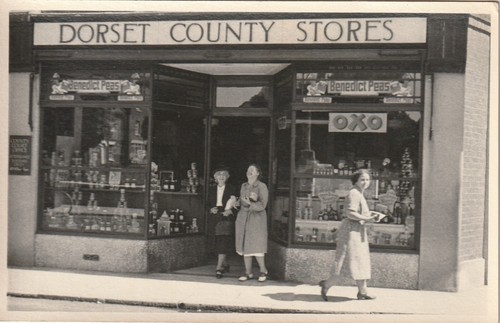 Dorset shop front from - front, 1950