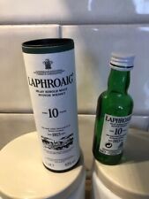 Minature Laphroaig 10 Year Old Empty Bottle And Carton 5cl Collectors Item