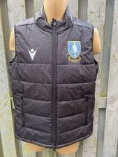 Macron Sheffield Wednesday football Body Warmer Gilet Size M Swfc Wawaw 