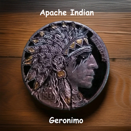 Buffalo nickel coin hand - buffalo,