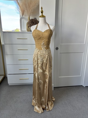 Precious formals gold evening - formals,