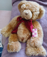Russ berrie tinsel brown teddy - tinsel,